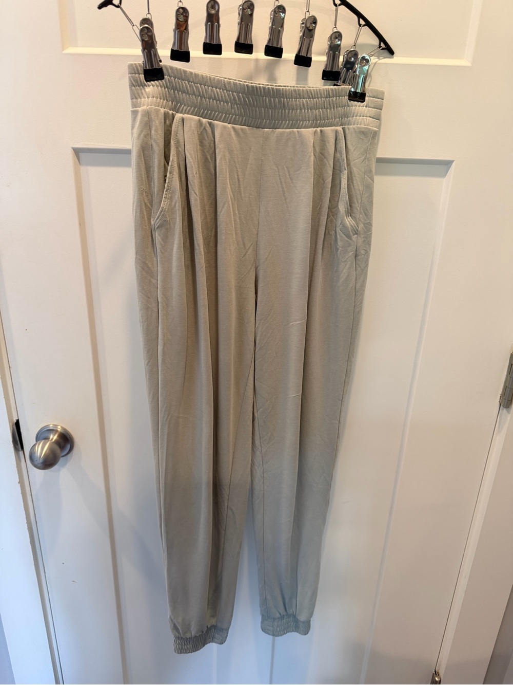 Express XS Modal Blend Jogger Pants Sage Green Soft Lounge Athleisure Pockets